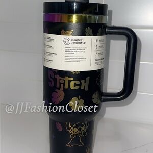 Stitch Black Travel Tumbler